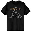 Judas Priest Sin After Sin Sinner Slogan Lady [T-Shirt] by Rock Band Apparel