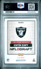 Graded 2025 Panini Instant Ashton Jeanty #NFLDN6 NFL Draft Night Rookie RC Football Card PSA 9 Mint by Hall of Fame Sports Memorabilia