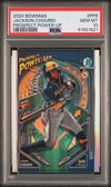 Graded 2024 Topps Bowman Jackson Chourio #PP6 Prospect Power Up Rookie RC Baseball Card PSA 10 Gem Mint