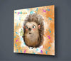 Hedgehog Glass Wall Art by Insigneart USA