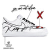 "Keep Going" Nike Air Force 1 Low Shoes by Stadium Custom Kicks