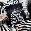 Spooky shit & the word fuck Halloween shirt by Madness & Mayhem LLC