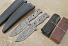 Skinner Blank blades +2Leather sheaths + two handle materials scales by JW SteelCrafts