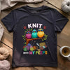 Knit W/ My Peeps T-shirt by YarnMerch