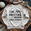 Knitting & 3 People Sweatshirt by YarnMerch