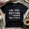 Knitting & 3 People t-shirt by YarnMerch