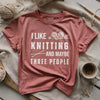 Knitting & 3 People t-shirt by YarnMerch