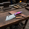 Ko-Bunka Knife Damascus Steel, Reverse Tanto by JW SteelCrafts
