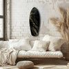 Golden Waves Glass Wall Art by Insigneart USA