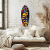 Street Soul Graffiti Skulls Glass Wall Art by Insigneart USA