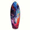 Alone Wolf V1 Glass Wall Art by Insigneart USA