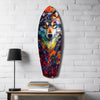 Alone Wolf V3 Glass Wall Art by Insigneart USA