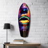 Colorful Lips V15 Glass Wall Art by Insigneart USA