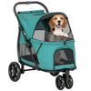 3 Wheel Pet Stroller with Easy One-Click Quick Fold, Mesh Window, Washable Cushion, for Medium Dogs by Furr Baby Gifts
