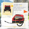 Dog Bike Trailer for Small & Medium Dogs, Universal Bicycle Coupler, Flip-Down Ramp Tailgate by Furr Baby Gifts