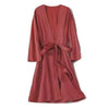 Ladies Fashion Red Soft Short Sleepwear For Women Trendy Women's Comfortable V Neck Bathrobe Bridesmaid Bride Party Robes by Stevvex