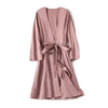 Ladies Fashion Red Soft Short Sleepwear For Women Trendy Women's Comfortable V Neck Bathrobe Bridesmaid Bride Party Robes by Stevvex