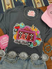 Lady Luck Slot Machine Sequin Patch Tee by Wild Junkie
