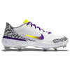 "Laker Print" Nike Alpha Huarache Elite 3 Low Cleats by Stadium Custom Kicks