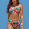 Large Size Swimsuit Women High Waist Bikini Swimwear Women High Waisted Bikini Set Two Piece Swimsuits Tummy Control Bathing Suits With Shorts Push Up Swim Wear Female Bandage Bikini Set Bathing Suit Women by Stevvex