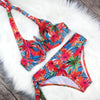 Large Size Swimsuit Women High Waist Bikini Swimwear Women High Waisted Bikini Set Two Piece Swimsuits Tummy Control Bathing Suits With Shorts Push Up Swim Wear Female Bandage Bikini Set Bathing Suit Women by Stevvex