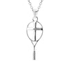 Tennis Racket Cross Necklace