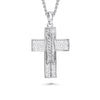 XL Pigskin Football Cross Necklace