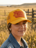 Leave Me Alone Retro Flower Trucker Hat by Wild Junkie