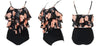 Leopard Bikini High Waist Bikini Animal Print Floral Swimsuit Ruffle Swimsuit Plus Size Swimwear Women Swimsuits for Women Two Piece Bathing Suits Ruffle Tops With High Waist Bottoms Bikini Sets For Teen Girls by Stevvex