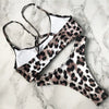 Leopard Bikini Women Swimwear Female Swimsuit Two-piece Bikini Set Comfortable Bathing Suit Swim Lady High Waist Bikini Set For Women Athletic Two Piece Soft Swimsuit Sporty Scoop Neck Bathing Suit by Stevvex