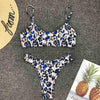 Leopard Bikini Women Swimwear Female Swimsuit Women Two Pieces Scalloped Bikini Set Swimsuits Bathing Suit Two-pieces Bikini Set Bather Bathing Suit by Stevvex