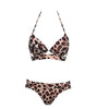 Leopard Bikinis Women Summer Swimsuit Strapless Bandage Bathing Suits Women's Halter Triangle Bikini Bottom Soft Two Piece Swimsuits Low Waist Push Up Bikini Set Swimwear by Stevvex