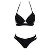 Leopard Bikinis Women Summer Swimsuit Strapless Bandage Bathing Suits Women's Halter Triangle Bikini Bottom Soft Two Piece Swimsuits Low Waist Push Up Bikini Set Swimwear by Stevvex