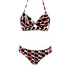 Leopard Bikinis Women Summer Swimsuit Strapless Bandage Bathing Suits Women's Halter Triangle Bikini Bottom Soft Two Piece Swimsuits Low Waist Push Up Bikini Set Swimwear by Stevvex