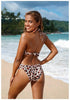 Leopard Bikinis Women Summer Swimsuit Strapless Bandage Bathing Suits Women's Halter Triangle Bikini Bottom Soft Two Piece Swimsuits Low Waist Push Up Bikini Set Swimwear by Stevvex