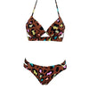 Leopard Bikinis Women Summer Swimsuit Strapless Bandage Bathing Suits Women's Halter Triangle Bikini Bottom Soft Two Piece Swimsuits Low Waist Push Up Bikini Set Swimwear by Stevvex