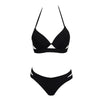 Leopard Bikinis Women Summer Swimsuit Strapless Bandage Bathing Suits Women's Halter Triangle Bikini Bottom Soft Two Piece Swimsuits Low Waist Push Up Bikini Set Swimwear by Stevvex