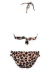 Leopard Bikinis Women Summer Swimsuit Strapless Bandage Bathing Suits Women's Halter Triangle Bikini Bottom Soft Two Piece Swimsuits Low Waist Push Up Bikini Set Swimwear by Stevvex