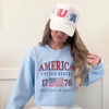 America United States 1776 Crewneck Sweatshirt by Hey Jude Graphic Tees