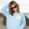 He Makes All Things New Crewneck Sweatshirt | Christian Coastal Graphic Sweatshirt | Revelation 21:5 Faith Pullover by Hey Jude Graphic Tees