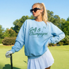 Golf & Champagne Sweatshirt – Country Club Aesthetic Crewneck by Hey Jude Graphic Tees
