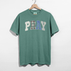PRAY Faux Patchwork Graphic Tee – Vintage Faith Shirt by Hey Jude Graphic Tees