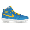 "Lightning " Jordan 1 TD Cleats by Stadium Custom Kicks