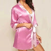 Lightweight Soft Women Comfortable Bathrobes Elegant Design Vintage Ladies Nightwear Ladies Sleepwear by Stevvex