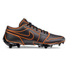 "Orange Lines” Jordan 1 Vapor Edge Low Cleats by Stadium Custom Kicks