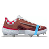 "Lobster" Nike Alpha Huarache Elite 4 Low Cleats by Stadium Custom Kicks