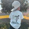 LONG LIVE THE ADVENTURE TEE - WHITE by LITTLE RAD THINGS