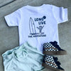 LONG LIVE THE ADVENTURE TEE - WHITE by LITTLE RAD THINGS