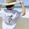 LONG LIVE THE ADVENTURE TEE - WHITE by LITTLE RAD THINGS