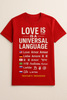 Love is a Universal Language – T-Shirt by Tristan’s Treehouse